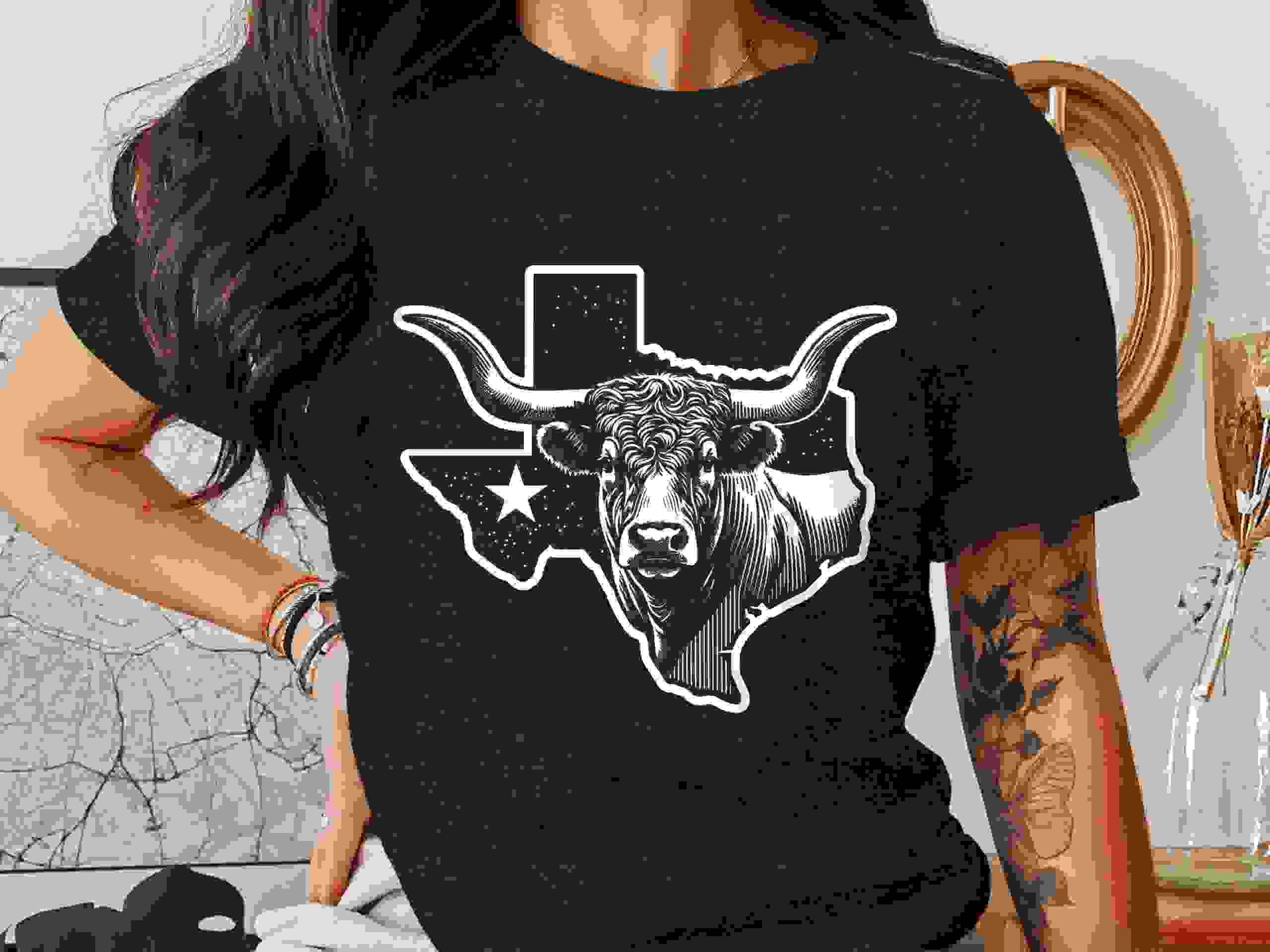Texas Longhorn SVG & PNG - Western Cowboy Vector Design for Cricut & Silhouette - Image 4