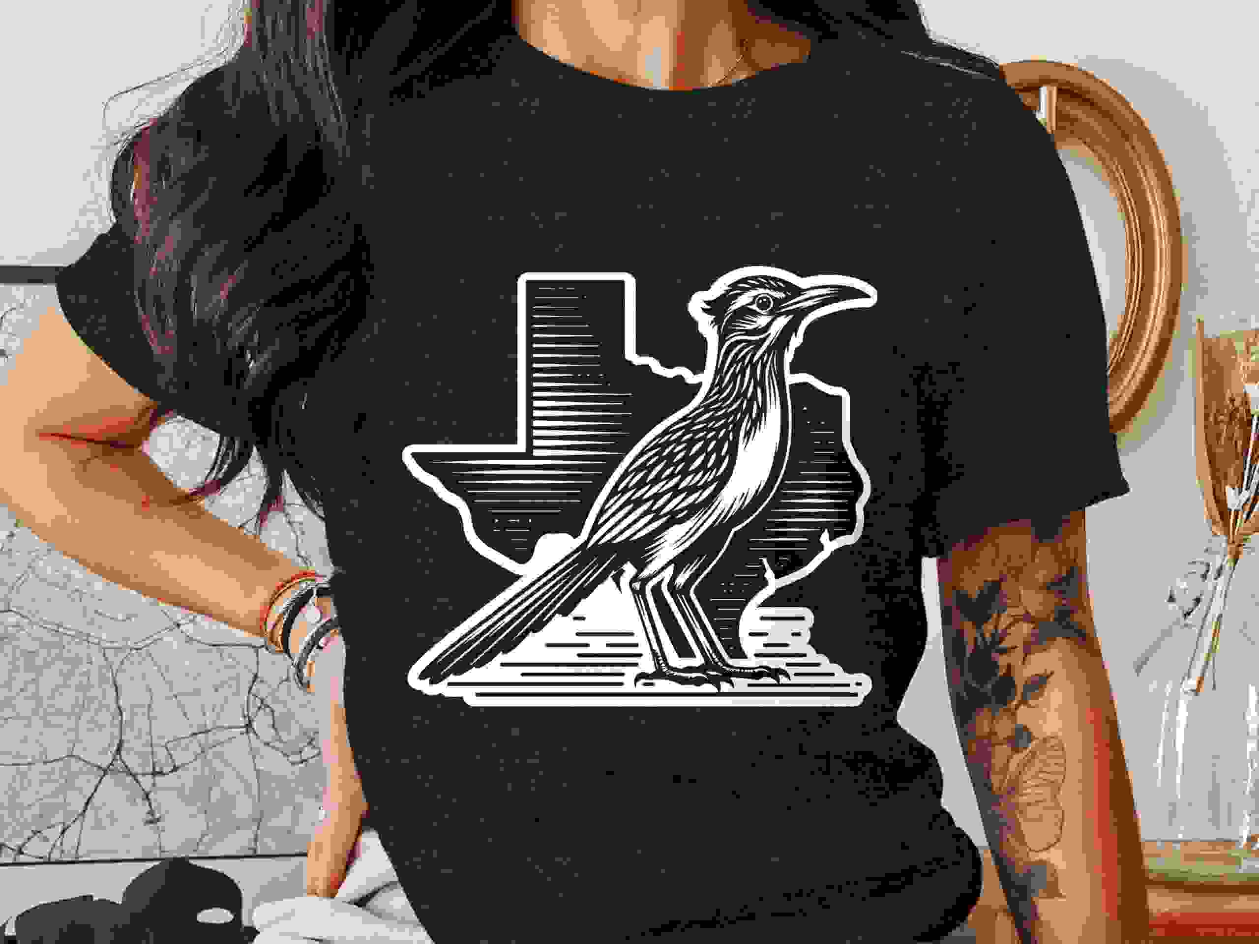 Texas Road Runner SVG & PNG - Western State Outline Digital Design for Print & Craft - Image 4