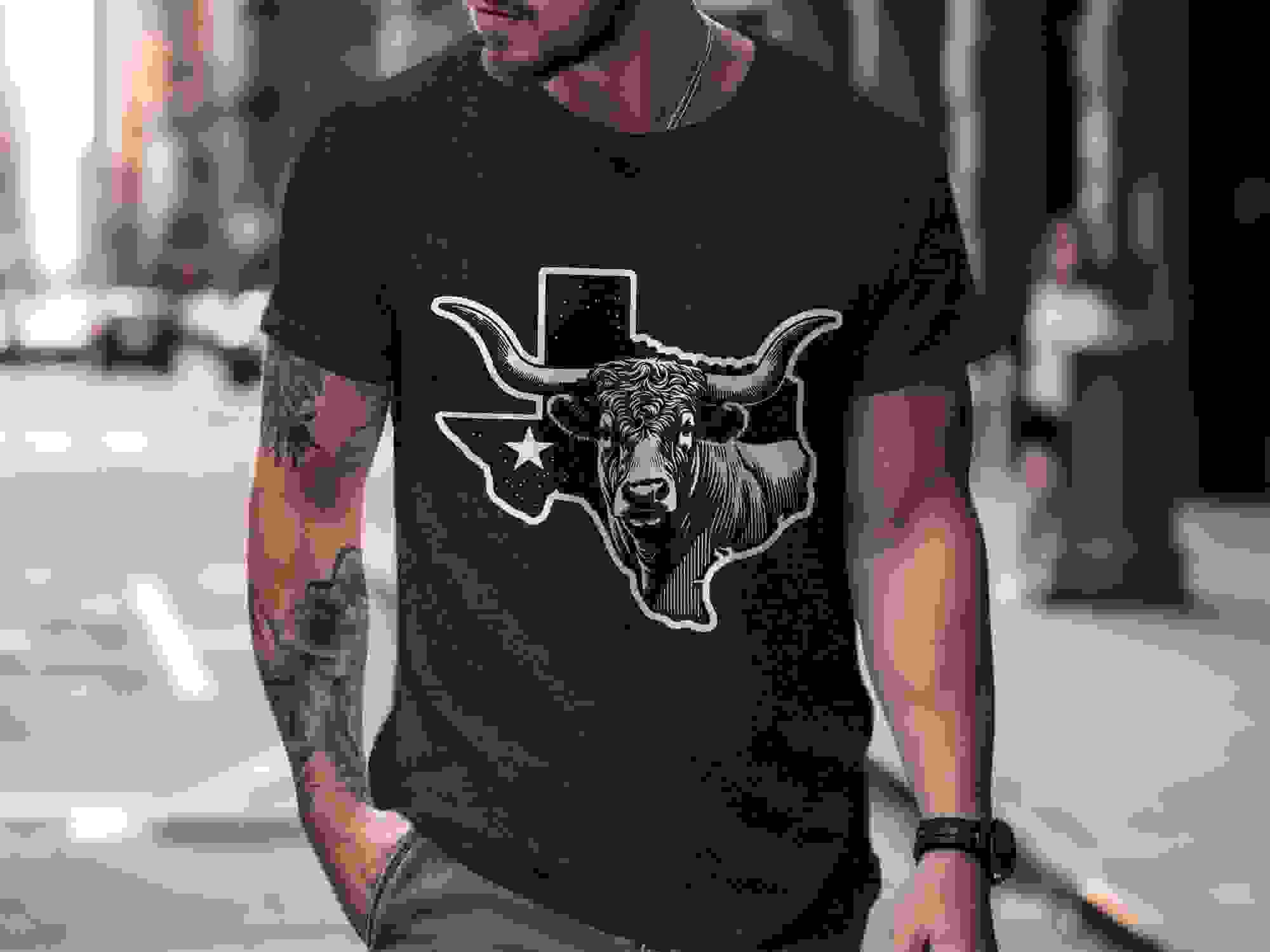 Texas Longhorn SVG & PNG - Western Cowboy Vector Design for Cricut & Silhouette - Image 5