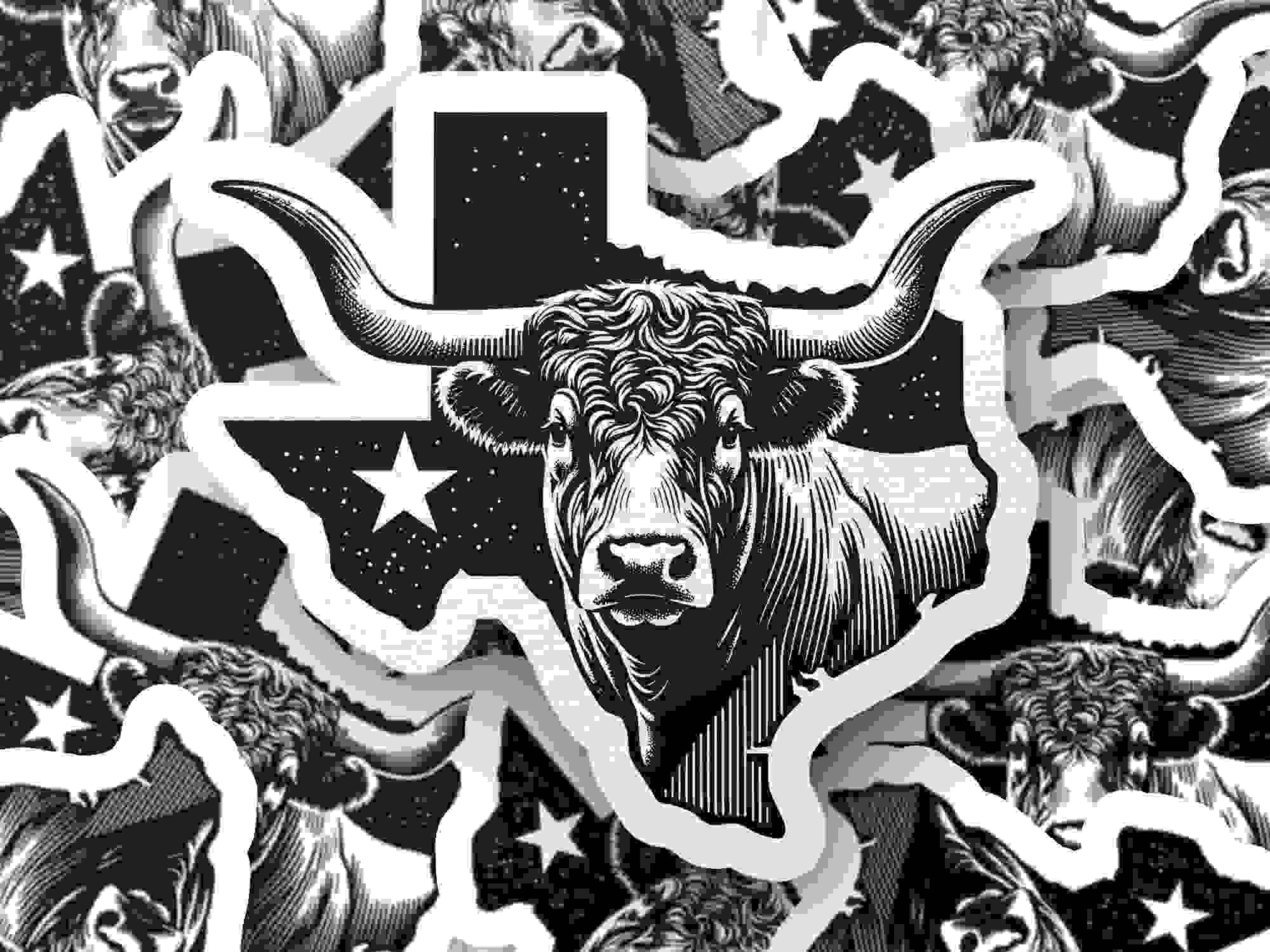Texas Longhorn SVG & PNG - Western Cowboy Vector Design for Cricut & Silhouette