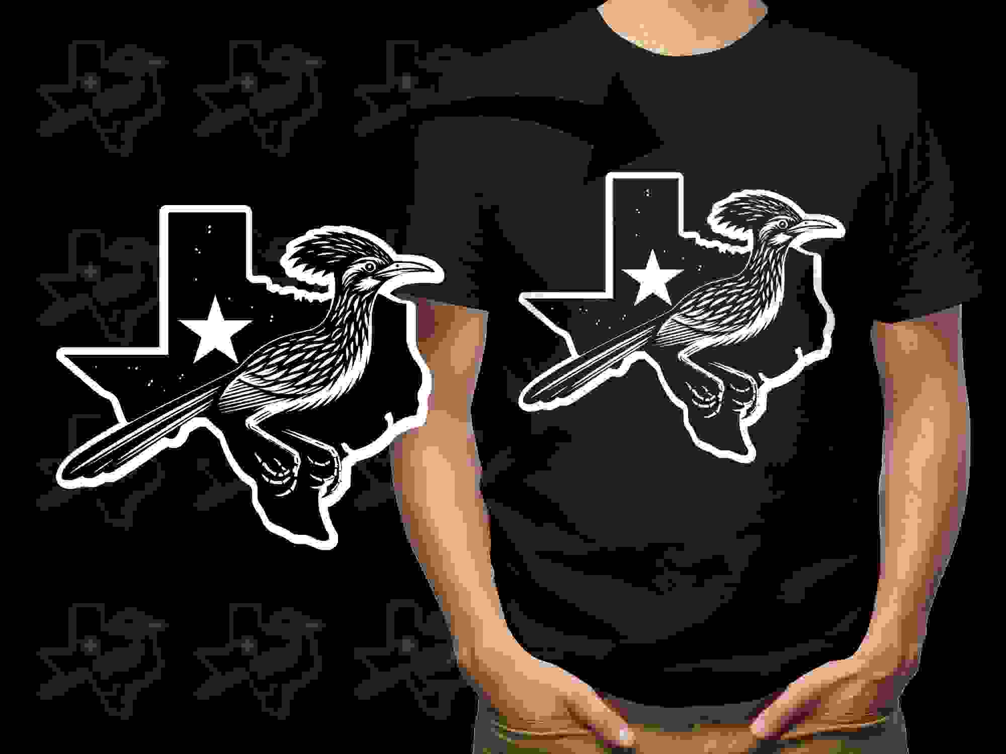 Texas Road Runner SVG & PNG - Western State Outline Digital Design for Print & Craft - Image 2